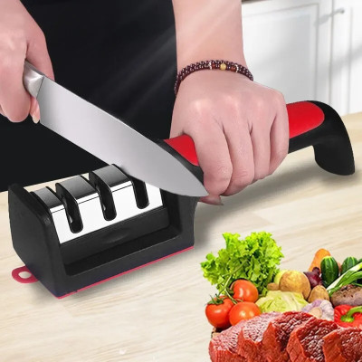 3 Stage Knife Sharpener - Professional Kitchen Knife Sharpener